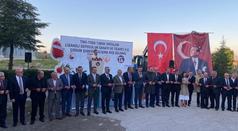 TOBB Başkanımız M. Rıfat Hisarcıklıoğlu'nun Teşrifleri İle TMO-TOBB Tarım Ürünleri Lisanslı Depoculuk Sanayi ve Ticaret A.Ş. Çorum Şubesi Açılışı Gerçekleştirildi